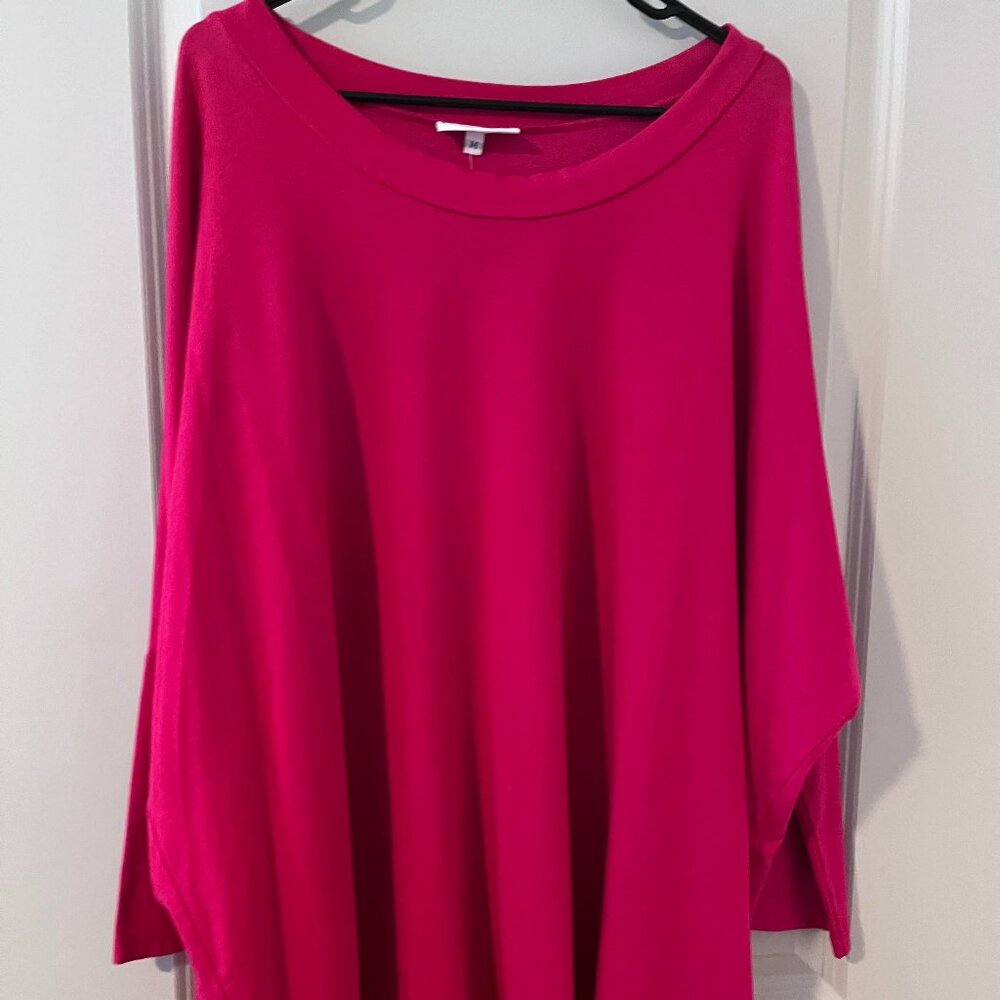 bryn Walker Oversize Top- Medium, fuchsia
